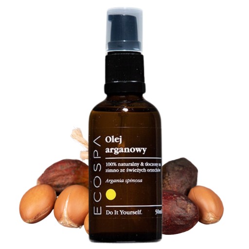 NATURALNY OLEJ ARGANOWY Z MAROKO NIERAFINOWANY SKÓRA SUCHA 50 ML ECOSPA