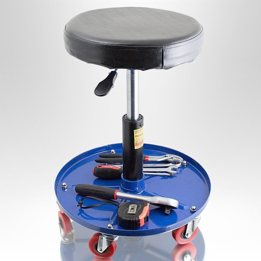 Warsztatowy Obrotowy Taboret Regulowana Wysokość 40-50 cm