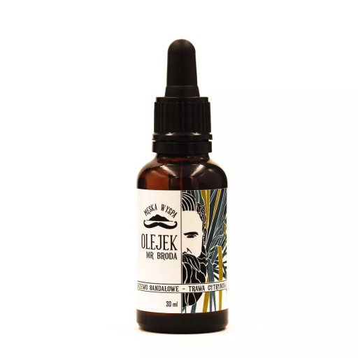 Olejek do brody drzewo sandałowe - trawa cytrynowa - Męska Wyspa - 30ml
