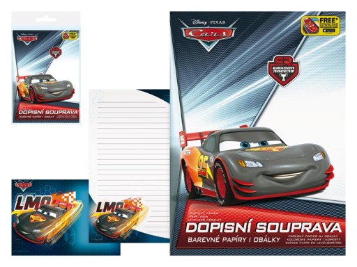 Papeteria Disney Auta Cars LMO Lux 5 kopert 10 ark