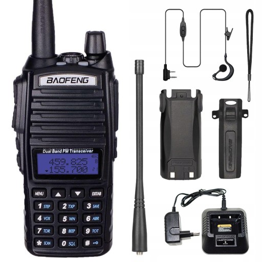 UV-82 8W KRÓTKOFALÓWKA RADIOTELEFON WALKIE TALKIE NOWA WERSJA NAJMOCNIEJSZA