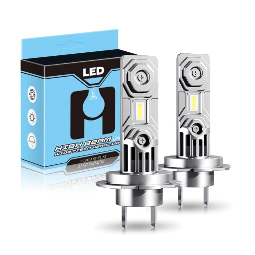 LED H7 ŻARÓWKI BEZ ADAPTERÓW 300% WIĘCEJ ŚWIATŁA