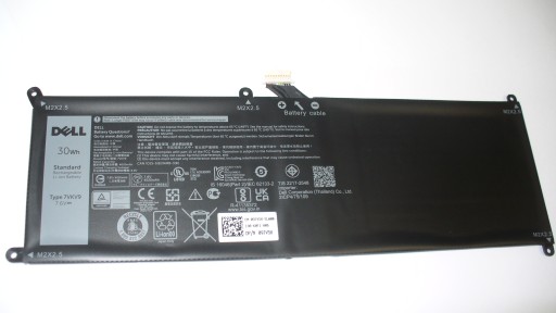 BATERIA DELL XPS 12 7275 XPS 12 9250 ORYGINAŁ NOWA 30Wh