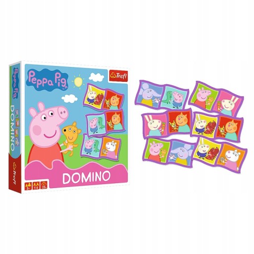 Domino Świnka Peppa gra 02066 Trefl