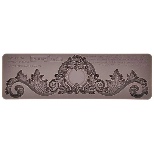 Forma FOREMKA SILIKONOWA do odlewów Prima Kacha Lavish Swirls ornament