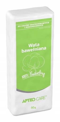WATA OPATRUNKOWA KOSMETYCZNA 50g BAWEŁNIANA 0,05kg