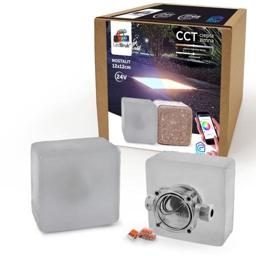 LedBruk Świecąca Kostka Brukowa LED 12x12 CCT 24V