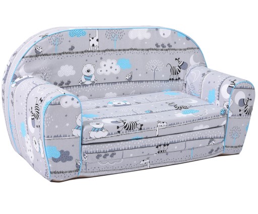SOFA Z PIANKI DLA DZIECKA DZIECI DO ZABAWY PREZENT SOFA PIANKOWA ROZKŁADANA