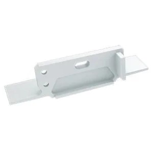 Zaślepka aluminiowa Biała Lewa do profilu LED ZATI do płyt GK i gipsowania