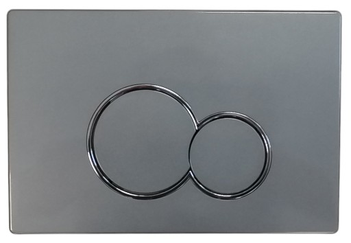 Przycisk spłukujący Simba gun metal do stelaża wc Geberit Delta Basic UP100
