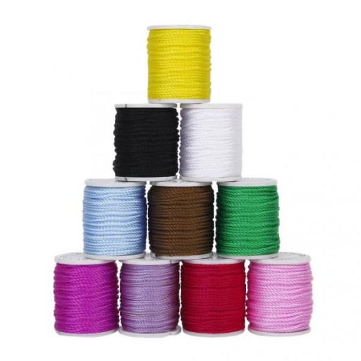 10 Rolls Mixed Color Nylon Cord Beading Thread