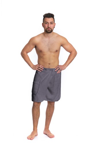 Interkontakt Męski kilt do sauny ciemnoszary