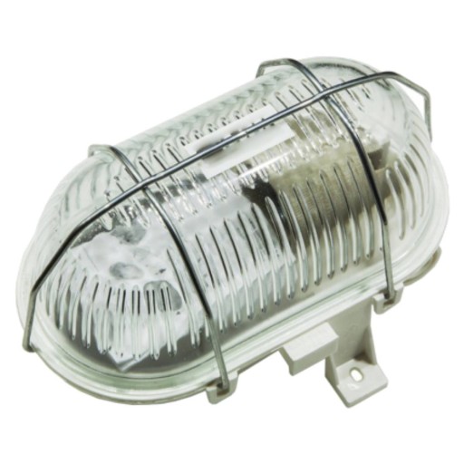 Oprawa LED E27 OWAL 100W Garażowa Kanałowa SIATKA