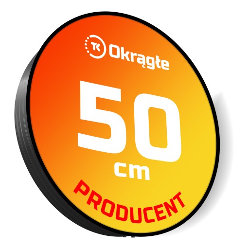 Kaseton reklamowy LED Okrągły 1-str 50cm