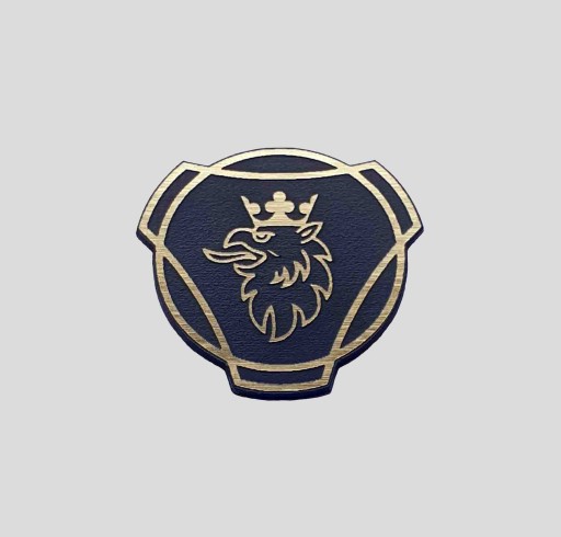 SCANIA naklejka emblemat 30 x 28 mm * ZŁOTA