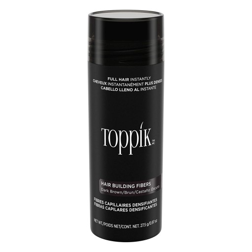 TOPPIK Dark Brown mikrowłókna do zagęszczania włosów 27,5g