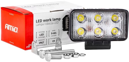 LAMPA ROBOCZA HALOGEN SZPERACZ LED HOMOLOGACJA E9