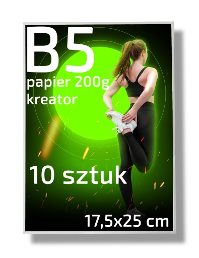 PLAKAT PLAKATY B5 PAPIER 200G KREATOR 10 SZTUK