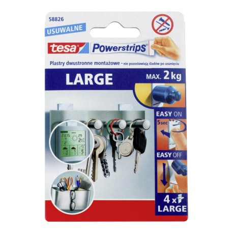 Plastry TESA dwustronne plastry montażowe 10 x 2kg 58000