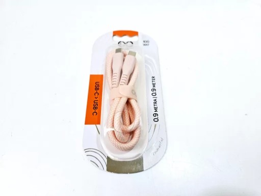 EXC KABEL USB-C - USB-C IMMORTAL 0.9M BRZOSKWINIOWY