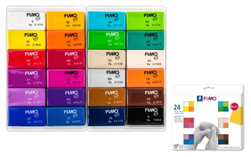 Masa termoutwardzalna FIMO Soft Basic 24 kolory
