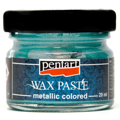 Pasta woskowa 20 ml Turkus Metaliczna Pentart