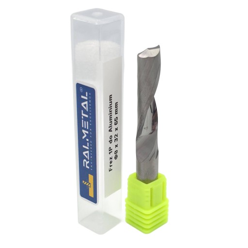 Frez VHM 1 piórowy do ALUMINIUM 8 x 32 x 65 mm