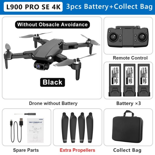 L900 PRO SE 4K HD podwójny aparat dron wizualne unikanie przeszkód