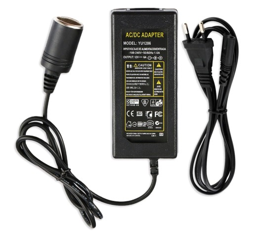 PT12 ZASILACZ PRZETWORNICA REDUKTOR AUTO 230V 12V
