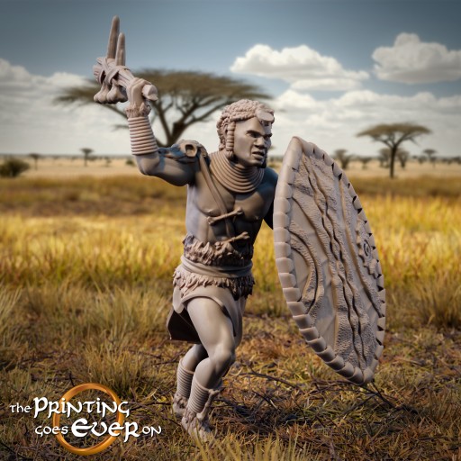 Tribal Warrior Model C The Printing Goes Ever On