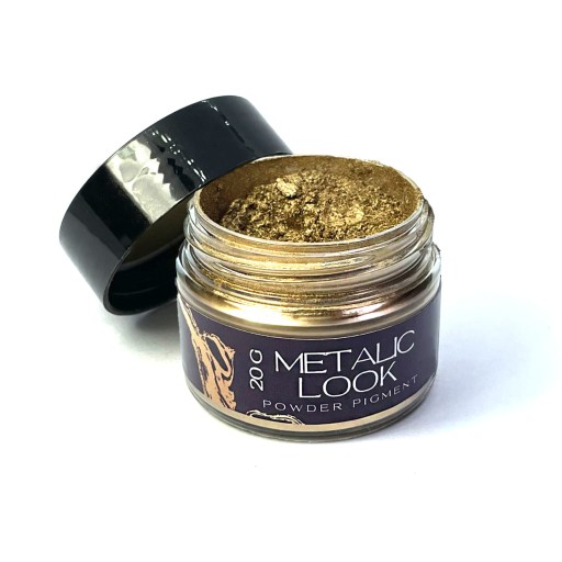 Pigment Metaliczny sypki do gipsu i żywicy RICH PALE GOLD 20g BM3