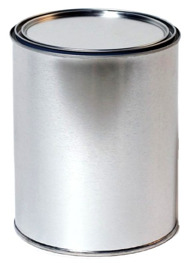 PUSZKA METALOWA 1L Z WIECZKIEM WCISKANYM 108X132