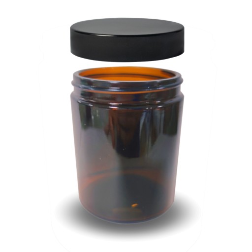 Słoik, pojemnik szklany brązowy 180 ml PREMIUM