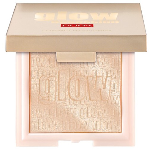 PUPA Rozświetlacz prasowany Glow Obsession złoty 100 Light Gold 6 g