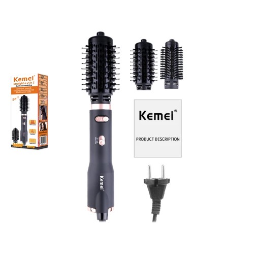 Kemei 2 w 1 suszarka do włosów gorący rozpylacz Styler Volumizer lokówka z