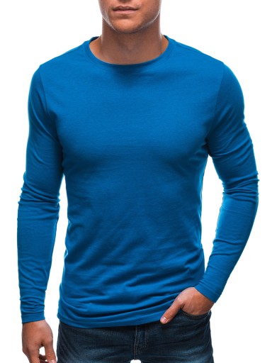 Longsleeve męski bez nadruku 148L niebieski XXL