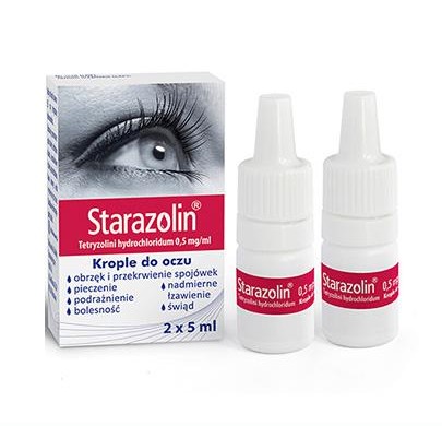 STARAZOLIN Krople do oczu 2 x 5 ml