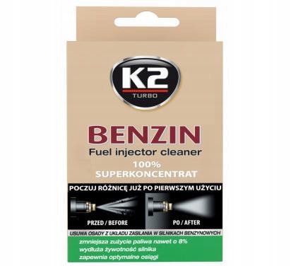 K2 BENZIN CZYŚCI WTRYSKI W SILNIKACH BENZYNOWYCH dodatek do czyszczenia wt