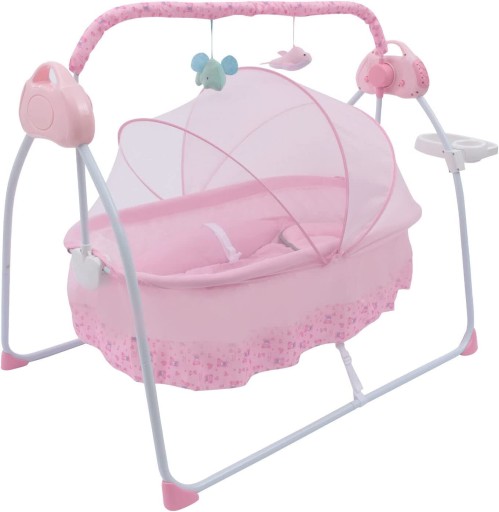 Elektryczne Baby Swing Bed Łóżeczko Łóżeczko Kołyska+Muzyka