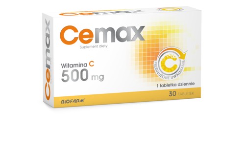 CEMAX 500MG WITAMINA C 30 TABLETEK NA ODPORNOŚĆ