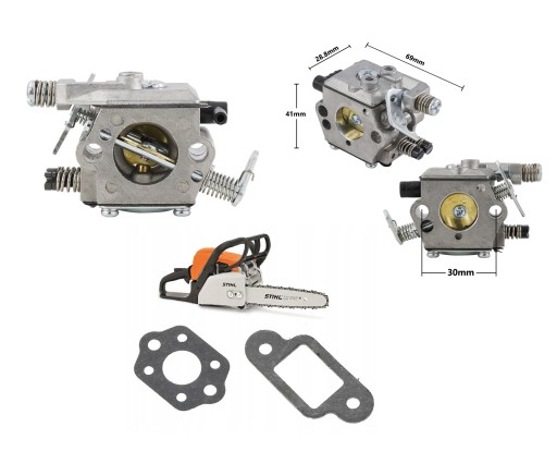 GAŹNIK STIHL 017 018 MS170 MS180 WALBRO USZCZELKI