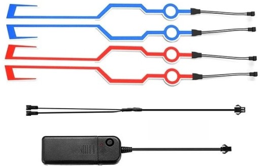 OŚWIETLENIE LED KASKU MOTOCYKLOWEGO