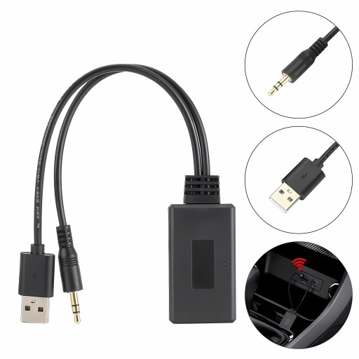 ADAPTER BLUETOOTH RADIA AUX IN MINI JACK 3,5 USB