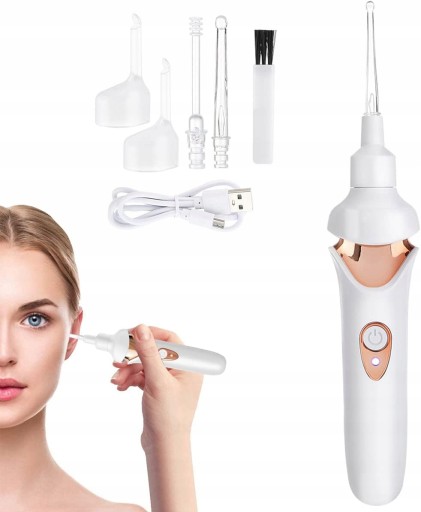 Usuwanie woskowiny usznej z oświetleniem LED USB