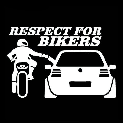 Car Sticker 3D Respect for Bikers Auto Stickers