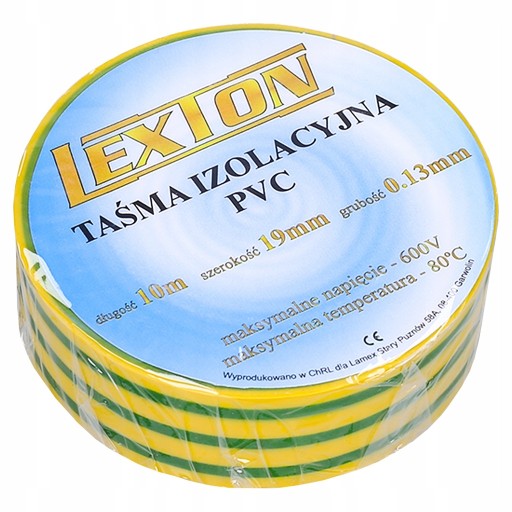 TAŚMA IZOLACYJNA LEXTON 19MM X 10M