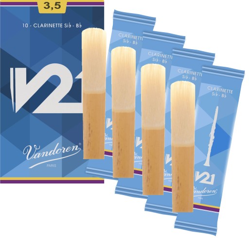 Stroik klarnet Bb 3,5 Vandoren V21 CR8035 4 szt. ZESTAW
