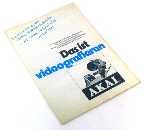 AKAI VIDEO PROSPEKT 1973