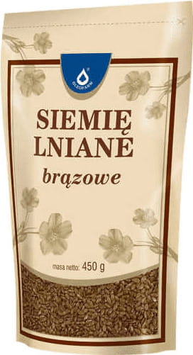 Siemię lniane brązowe 450g Oleofarm
