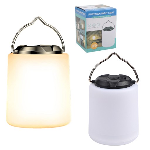 MINI LAMPKA TURYSTYCZNA LATARKA KEMPINGOWA USB CIEPŁE ŚWIATŁO LED 1800MAH